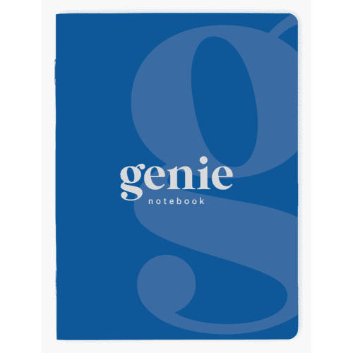 Genie Notebook - A4 - Saddle Stitched With Rounded Corners (Full Colour Print)