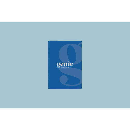 Genie Notebook - A5 - Saddle Stitched With Squared Corners & Pen Loop (Full Colour Print)