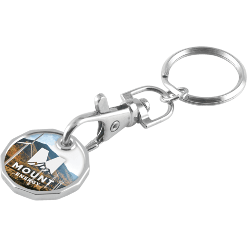 Trolley Coin Keyring – Double Sided (Full Colour)