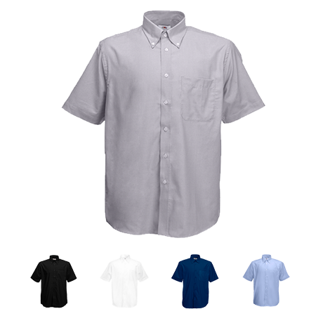 Short Sleeve Oxford Shirt in white