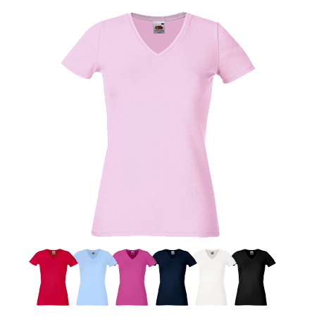 Lady Fit V Neck T-Shirt in 