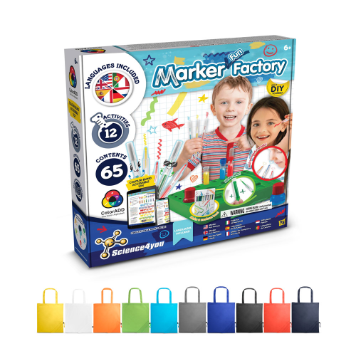 DIY Pen Factory Kit II. Educational kit supplied with a 190T folding gift bag