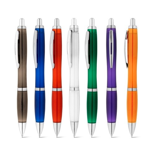 SWING rPET. 100% rPET ball pen with metal clip
