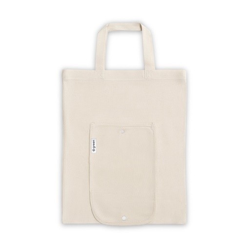 BEIRUT. Foldable bag in cotton (50%), recycled cotton (30%) and polyester (20% rPET) (140 g/m²) in 