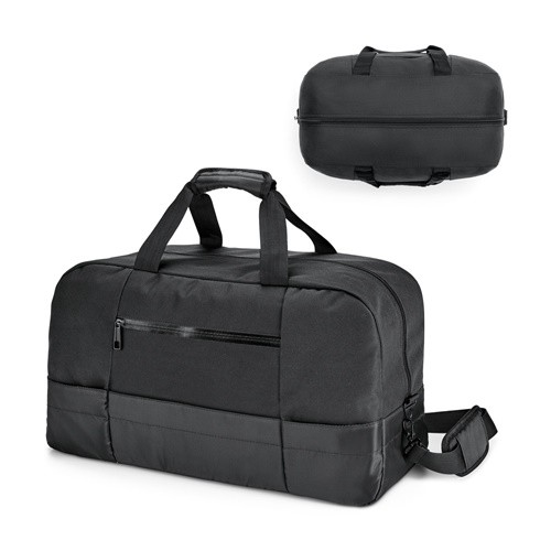 ZIPPERS SPORT. Executive sports bag in 840D jacquard and 300D in black