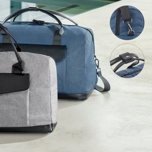 Motion Bag. Travel bag in cationic 600D and polypropylene in grey