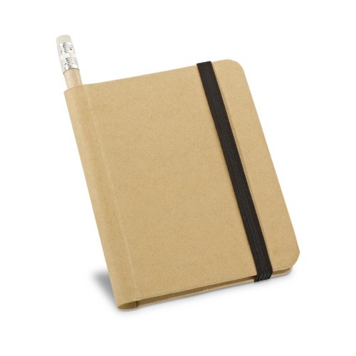 BRONTE. A7 notepad with plain sheetsr in beige