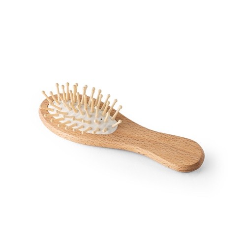 DERN. Wooden hairbrush with round bamboo bristles in 