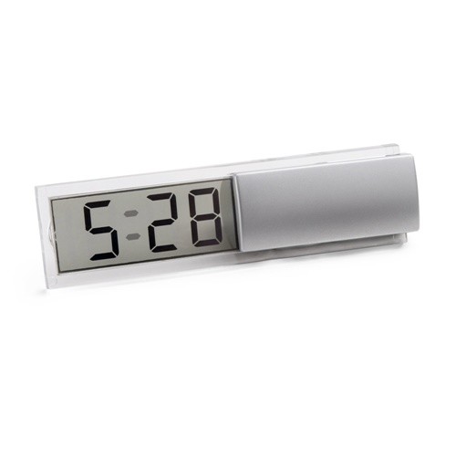 HENRY. Digital desk clock in silver