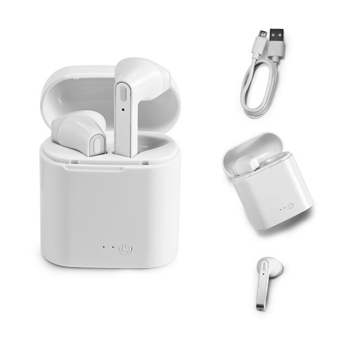 KANDEL. ABS wireless stereo earphones in white