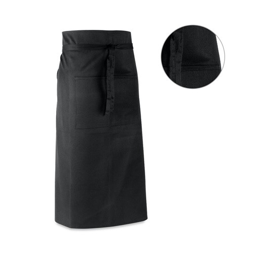 NAEKER. Bar apron in cotton and polyester in black
