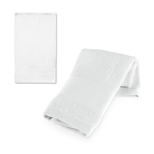 CANCHA. Cotton sports towel in white