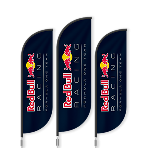 BAT FAN S ADVERTISING GOLF FLAG 65 X 200 CM WITH GROUND SPIKE