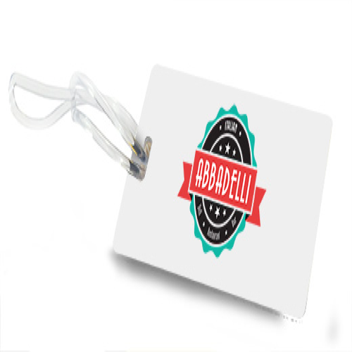 PVC LUGGAGE TAG WITH CLEAR TRANSPARENT STRAP