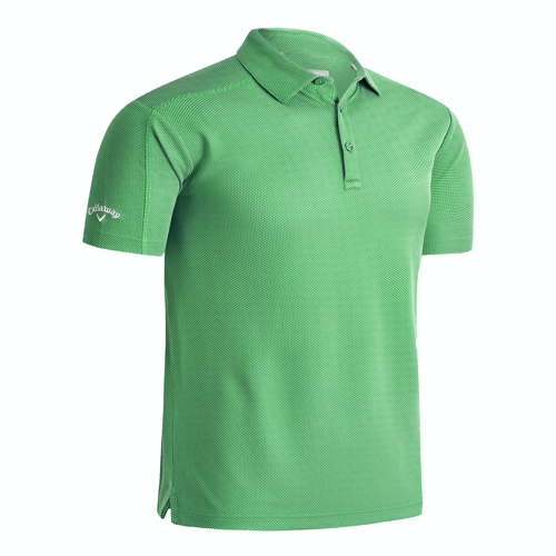 CALLAWAY GENT'S BOX JAQUARD GOLF POLO WITH EMBROIDERY TO 1 POSITION