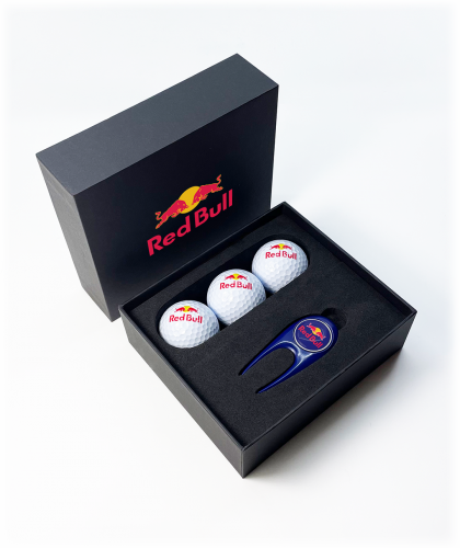 CONTEMPORARY 3 BALL GOLF MINI PRESENTATION BOX