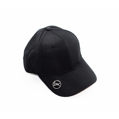 GOLF CAP 6 PANEL POLYESTER WITH BALL MARKER TO THE PEAK