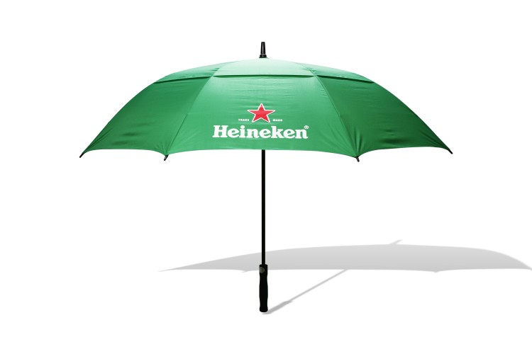 STRATUS AUTO OPENING DOUBLE CANOPY SCREEN PRINTED GOLF UMBRELLA PRINT TO 1 PANEL, 1 COLOUR