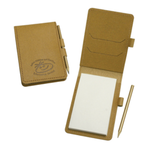 Eco Natural Leather Mini Note Pad