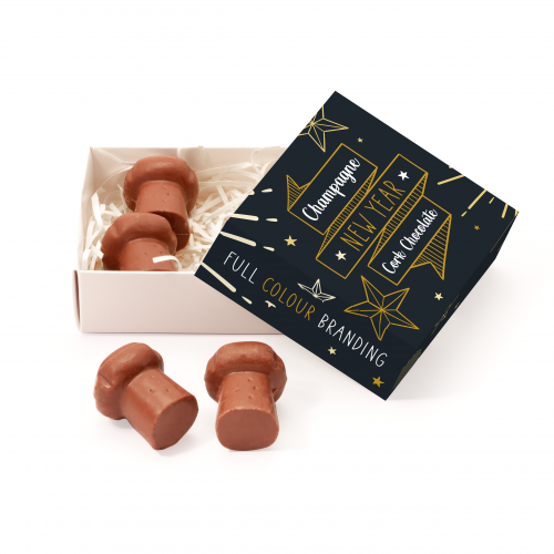 Party Time - Eco Treat Box - Champagne Cork Chocolate - Popping Candy