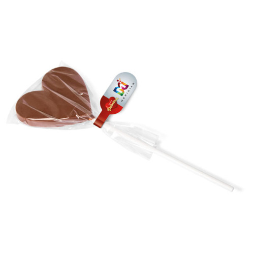 Valentines Heart Shaped Chocolate Lolly