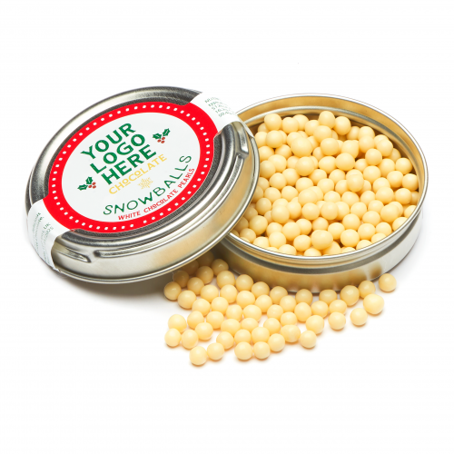 Caviar Tin - Chocolate Pearls - Silver