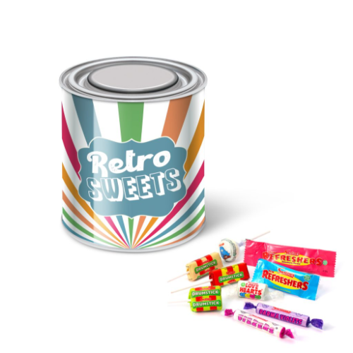 Large Paint Tin - Retro Sweets - Pick 'n' Mix Sweets