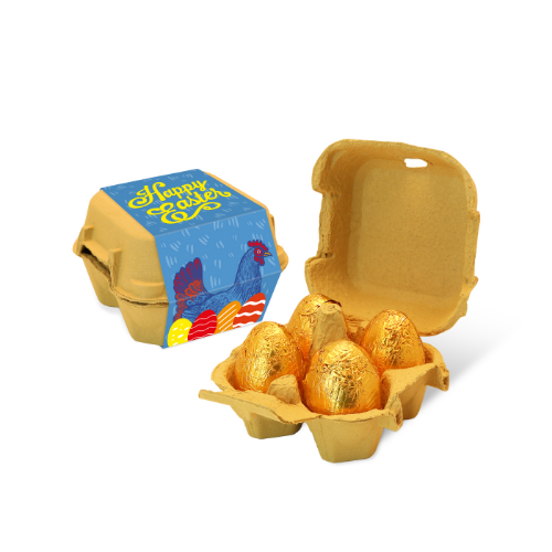 Easter – Egg Box - Gold foiled egg - x4