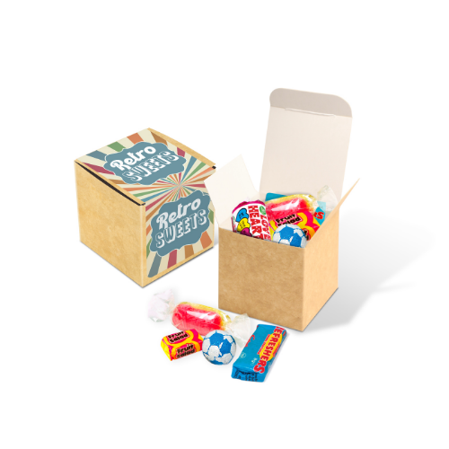 Eco Kraft Cube - Retro Sweets