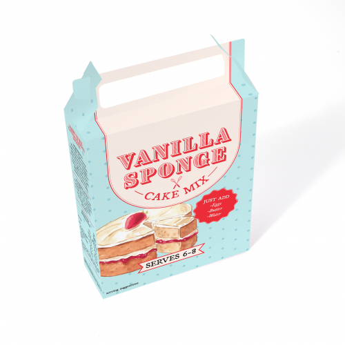 Vanilla Flavour Sponge Cake Mix Box