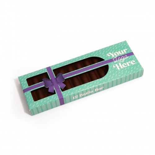 Winter Collection - Eco 12 Baton Bar Box - Vegan Dark Chocolate - Present Box - 71% Cocoa