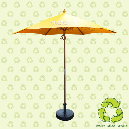 2.5m Round Wooden Eco Parasol