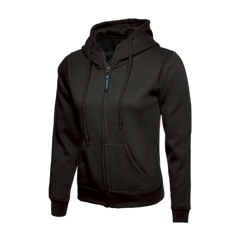 Ladies Classic Full Zip Hooded Sweatshirt