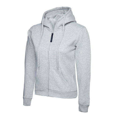 Ladies Classic Full Zip Hooded Sweatshirt