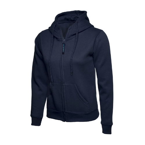 Ladies Classic Full Zip Hooded Sweatshirt