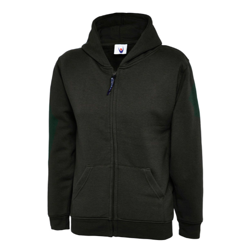 Childrens Classic Full Zip Hooded Sweatshirt