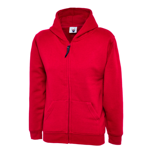 Childrens Classic Full Zip Hooded Sweatshirt