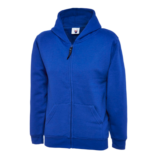 Childrens Classic Full Zip Hooded Sweatshirt