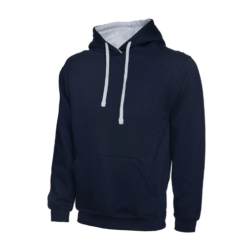 Contrast Hooded Sweatshirt 