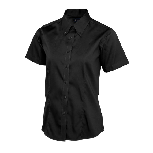 Ladies Pinpoint Oxford Half Sleeve Shirt