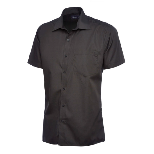 Mens Poplin Half Sleeve Shirt