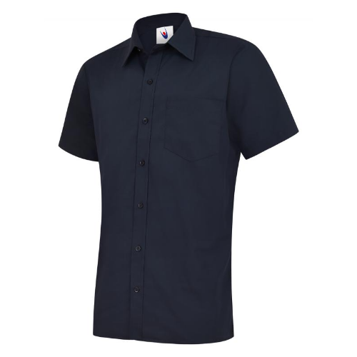 Mens Poplin Half Sleeve Shirt