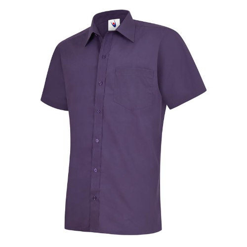 Mens Poplin Half Sleeve Shirt