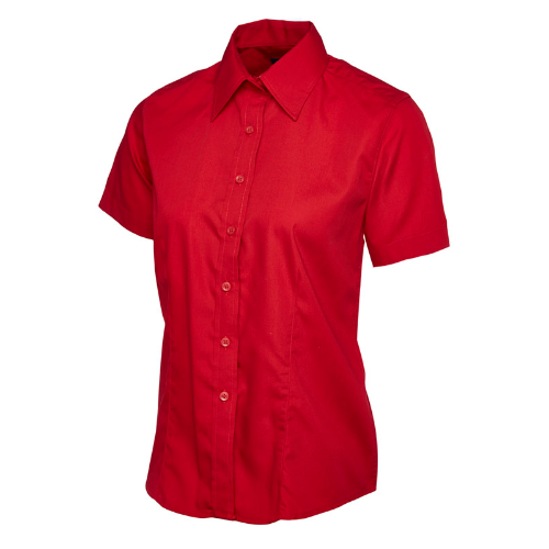 Ladies Poplin Half Sleeve Shirt