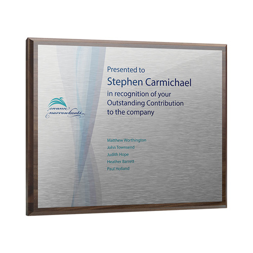12X15 inch Oblong Metal Faced Plaque - personalised