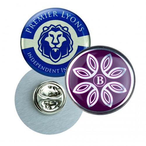 Standard Shape Aluminium Clutch Pin Badges