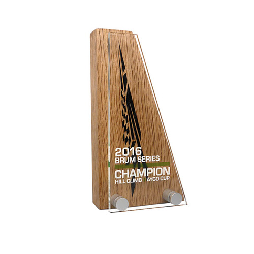 Wood Award With Acrylic Front 80x150mm