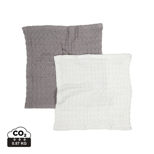 VINGA Cromer waffle dish cloth, 2 pcs in Grey