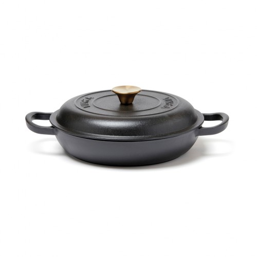 VINGA Monte enameled cast iron sauté pan in Grey