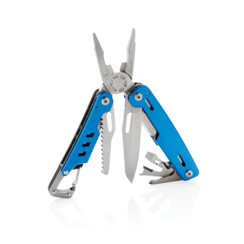 Solid multitool with carabiner